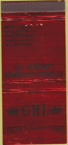 Matchbook Cover - Georgia Hardwood Lumber Agusta GA 30 Strike