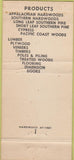 Matchbook Cover - Georgia Hardwood Lumber Agusta GA 30 Strike