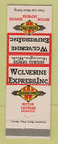 Matchbook Cover - Wolverine Express Trucking Muskegon MI