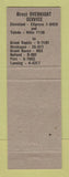 Matchbook Cover - Wolverine Express Trucking Muskegon MI