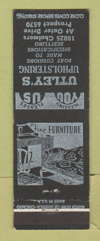 Matchbook Cover - Utley's Upholstering Detroit MI