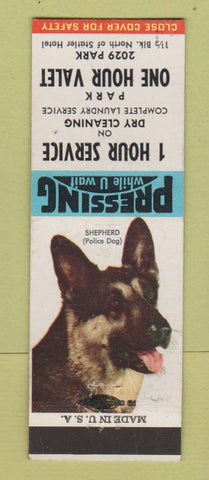 Matchbook Cover - One Hour Valet Dry Cleaning Detroit?