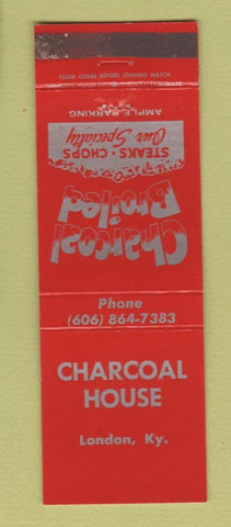Matchbook Cover - Charcoal House London KY WEAR