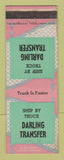 Matchbook Cover - Darling Transfer Trucking Omaha NE Lincoln Beatrice