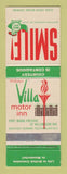 Matchbook Cover - Villa Motor Inn Burnaby BC WEAR