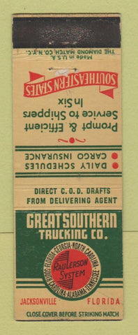 Matchbook Cover - Great Southern Trucking Jacksonville FL