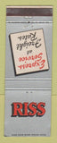 Matchbook Cover - Riss Trucking WEAR