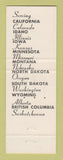 Matchbook Cover - United Buckingham Freight Lines Trucking