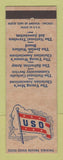 Matchbook Cover - USO
