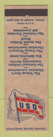 Matchbook Cover - USO