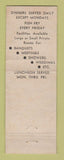Matchbook Cover - Knights of Columbus Geo Monaghan Detroit MI