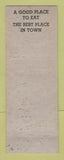 Matchbook Cover - Caro Restaurant Caro MI