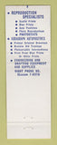 Matchbook Cover - Van Dyke Blue Print Service MI