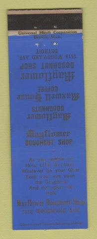 Matchbook Cover - Mayflower Doughnut Shop Detroit MI WEAR