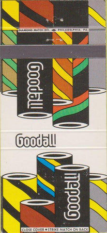 Matchbook Cover - Goodall Rubber Company Cincinnati OH 30 Strike