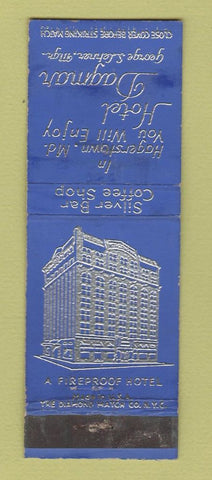 Matchbook Cover - Hotel Dagmar Hagerstown MD WORN