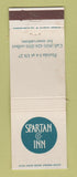 Matchbook Cover - Spartan Inn Orlando FL