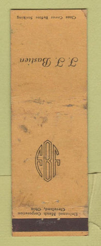 Matchbook Cover - Balas Collet Manufacturing Cleveland OH WORN