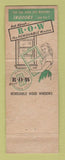 Matchbook Cover - ROW Window Units Ferndale MI WEAR