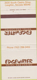 Matchbook Cover - Edgewater Hotel  and  Casino Laughlin NV 30 Strike