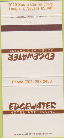 Matchbook Cover - Edgewater Hotel  and  Casino Laughlin NV 30 Strike