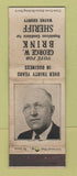 Matchbook Cover - George Brink Sheriff Election Wayne County MI WORN
