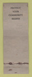 Matchbook Cover - Vote No on Proposal 3 MI Michigan WEAR