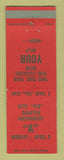 Matchbook Cover - Vote Yet Charter Amendment A MI Michigan WEAR