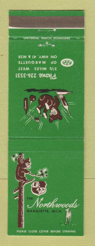 Matchbook Cover - Northwoods Marquette MI