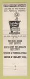 Matchbook Cover - The Golden Nugget Restaurant Lounge Holiday Inn Portage IN