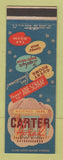 Matchbook Cover - Carter Hotel Hastings NE