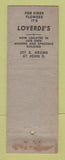 Matchbook Cover - Loverde's Flowers Detroit MI WORN