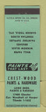 Matchbook Cover - Chest Wood Paints Hardware Detroit MI