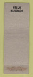 Matchbook Cover - Underill's Office Detroit? MI WEAR