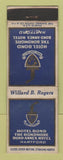 Matchbook Cover - Hotel Bond Hartford CT WEAR