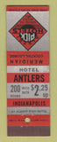 Matchbook Cover - Hotel Antlers Indianapolis IN Albert Pick