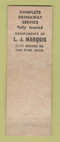 Matchbook Cover - Industrial Transport Trucking Van Dyke MI