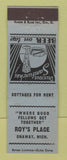 Matchbook Cover - Roy's Place Onaway MI