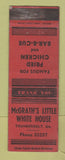 Matchbook Cover - McGrath's Little White House Thunderbolt GA BBQ WEAR