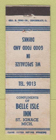 Matchbook Cover - Belle Isle Inn St Ignace MI