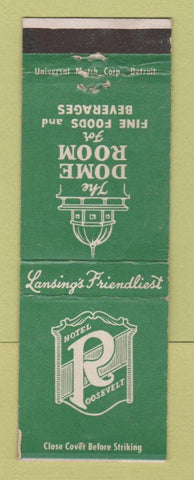 Matchbook Cover - Hotel Roosevelt Lansing MI WEAR