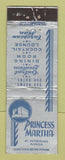 Matchbook Cover - Princess Martha Restaurant St Petersburg FL WORN