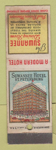 Matchbook Cover - Suwannee Hotel St Petersburg FL STAINED