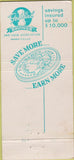Matchbook Cover - First Federal Savings Bank Kansas City MO 30 Strike