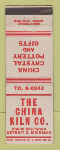 Matchbook Cover - China Kiln Pottery Detroit MI