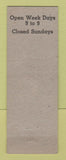 Matchbook Cover - China Kiln Pottery Detroit MI
