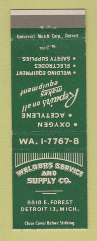 Matchbook Cover - Welders Service Supply Detroit MI