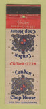 Matchbook Cover - London Chop House Detroit MI WEAR