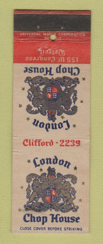 Matchbook Cover - London Chop House Detroit MI WEAR