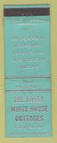 Matchbook Cover - Del Haven White House Cottages College Park MD